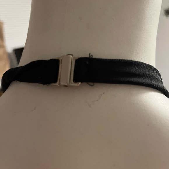 Black Market black halter asymmetric fringe hem lined party evening dress size 6 - Picture 7 of 11